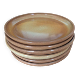 6 stoneware dessert plates