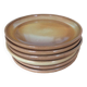 6 stoneware dessert plates