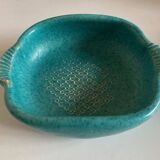 Vallauris turquoise fish ceramic 1950