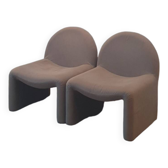 Pair of ARFA designer armchairs