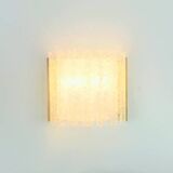 Pair of Mid-Century Modern Murano Ice Glass Wall Lights from Doria, 1960s