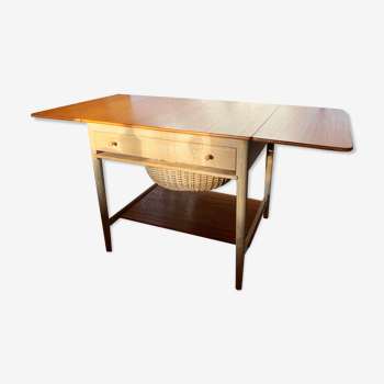 Table à coudre design danois Hans Wegner édition Andréas Tuck 1950