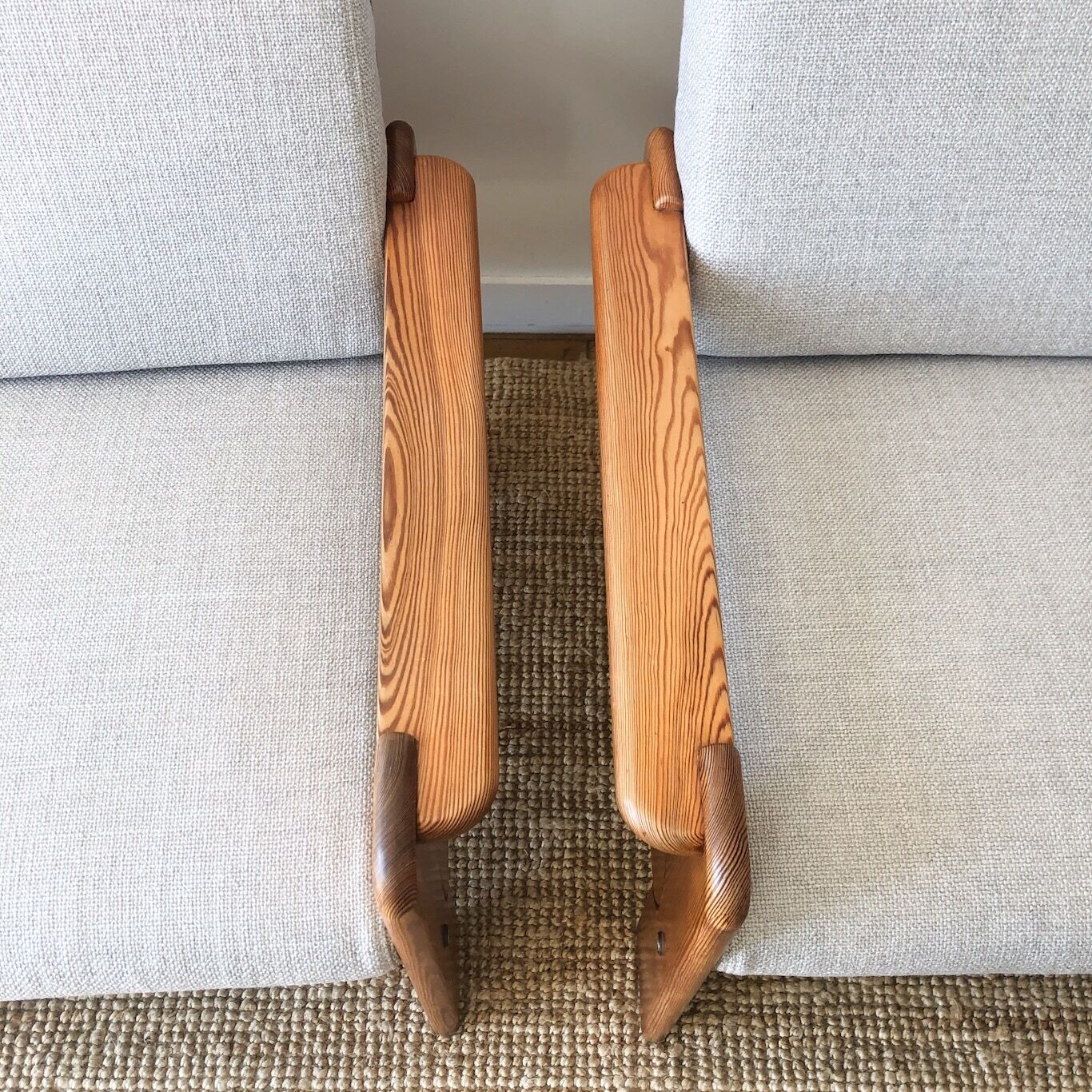 Swedish pine armchairs