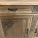 Buffet bois brut Art Déco en noyer massif