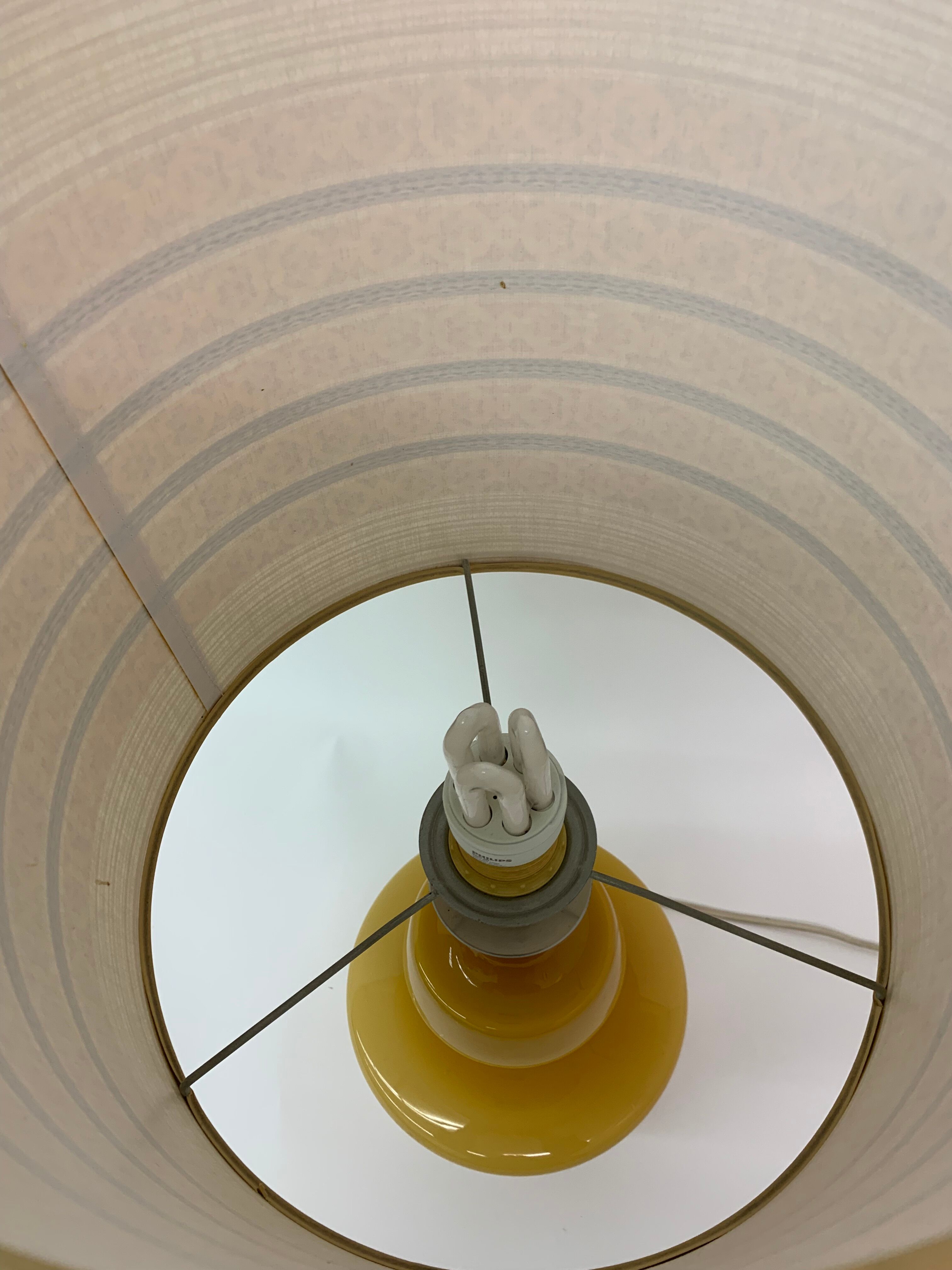 Lampe de table en verre du milieu du siècle par de Rupel , Belgique des années 1970