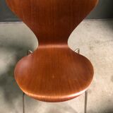 4 x Fritz Hansen Series 7, Arne Jacobsen dated 1955