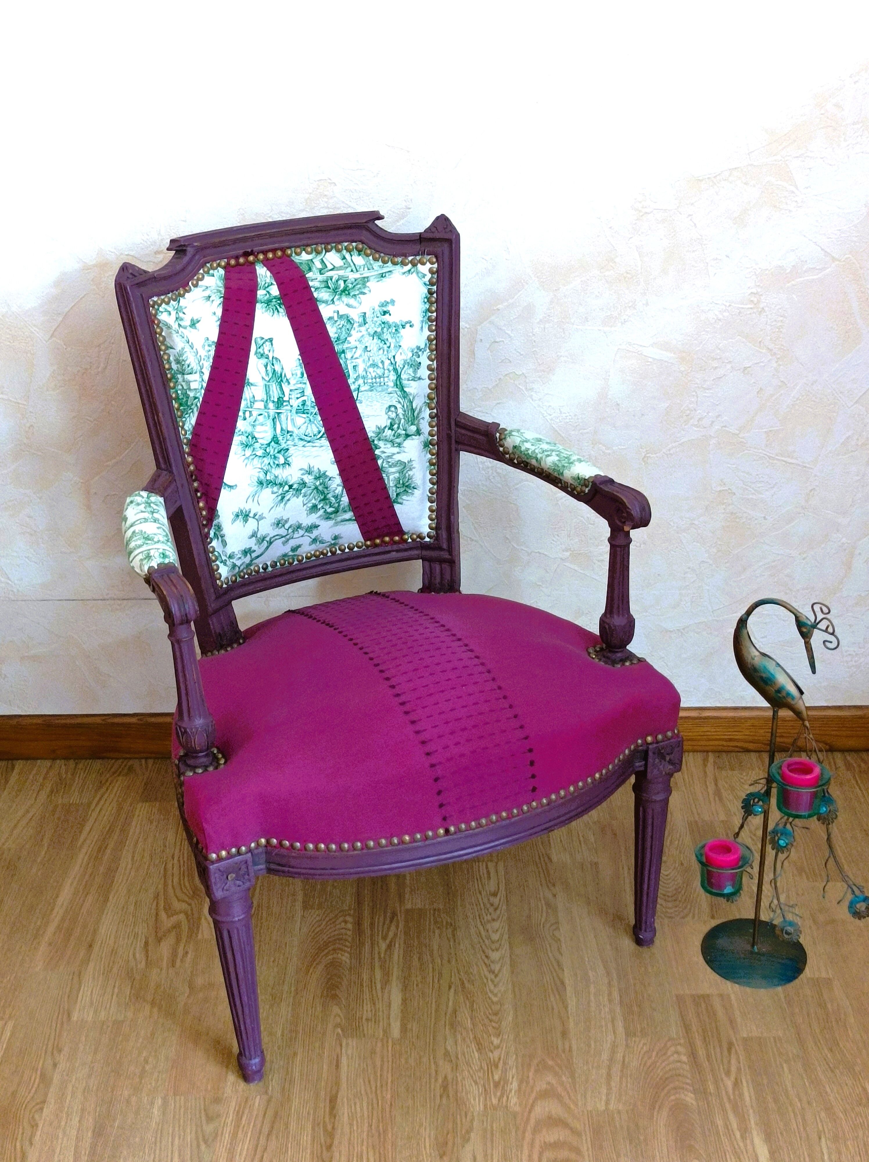 Louis XVI armchair restyled
