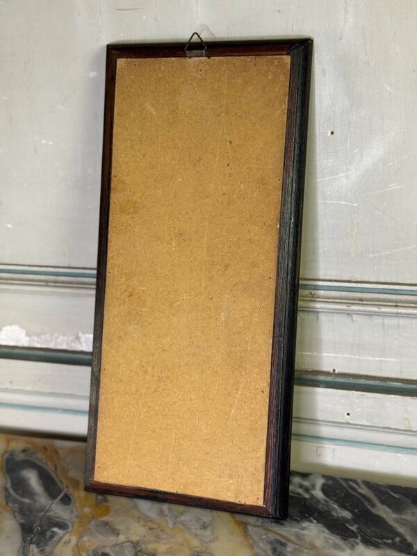 Trois carreaux de Delft manganèse formant un portrait de paon, XVIIIème siècle