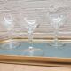 Set 4 coupes à champagne cristal ciselé