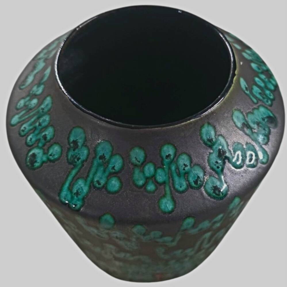 Vase West Germany "Fat Lava" – Décor Émaillé - Circa 1970