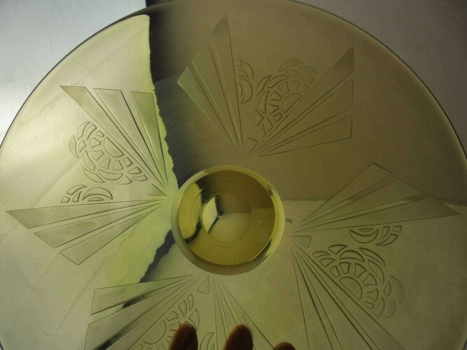 Cup, acid-engraved glass, A Delatte