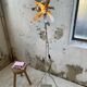 Floor lamp chrome 'flower' design Jacques Veyrat-Masson and Philippe Rogier, edited by Oxar