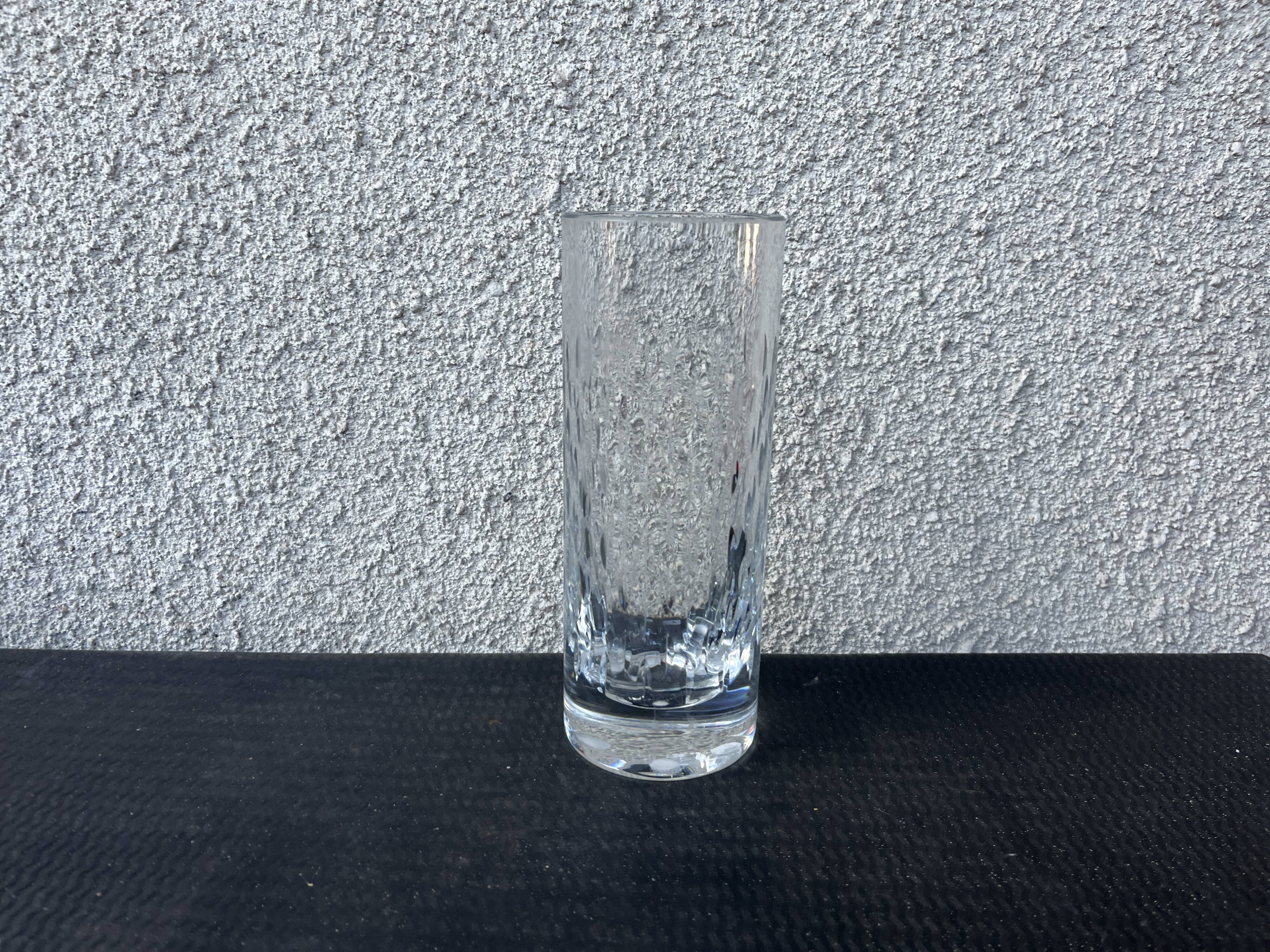 Clear cut crystal vase from Baccarat