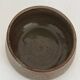 Glazed pottery water butter dish
