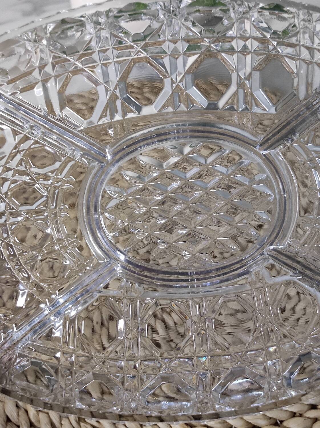 Crystal aperitif plate