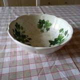 Ceramic salad bowl with vine leaves