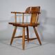 Fauteuils design scandinave en pin par Asko années 1970