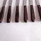 Set of 6 table knives Red Bakelite handle Art Deco period 1930 Stainless steel blade