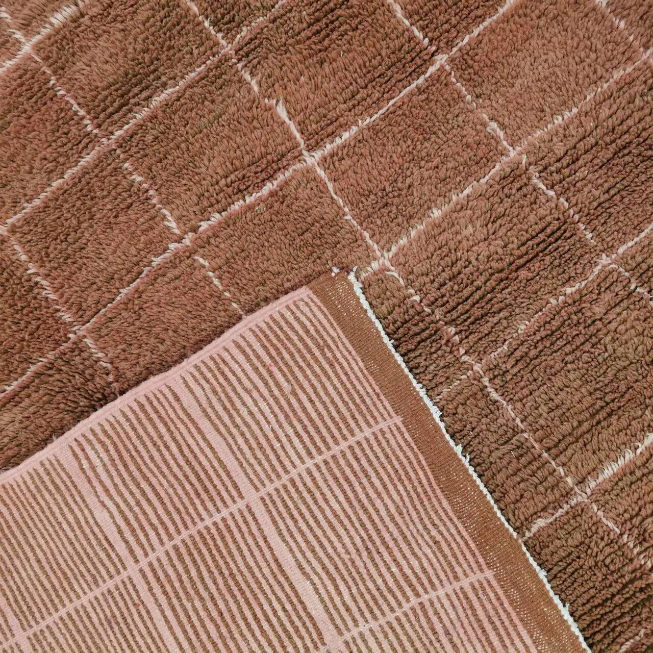 Handmade wool Berber rug 2.5 x 1.5 m