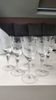 Set of 6 Large stemmed wine glasses