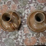 Bougeoirs en grès