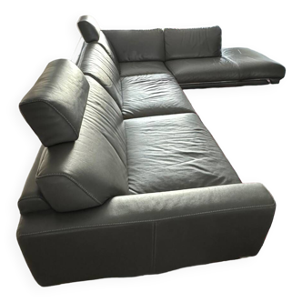 Roche Bobois, SCRIB leather sofa, right angle