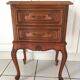 2 Louis XV style bedside tables with drawers and cabriole legs, 1960