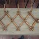 Bamboo wooden accordion wall coat holder