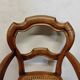 Children's high chair in wood and cane