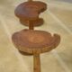 Ensemble de 5 tables d’appoint brutalistes en palissandre 1960’s
