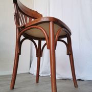 Vintage Bentwood Dining Chair: Thonet Style Fan Backrest, 1970s Irish Pub