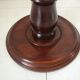 Saddle or walnut pedestal turned in twist