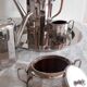 Art deco-style coffee service in silver metal 5 P
