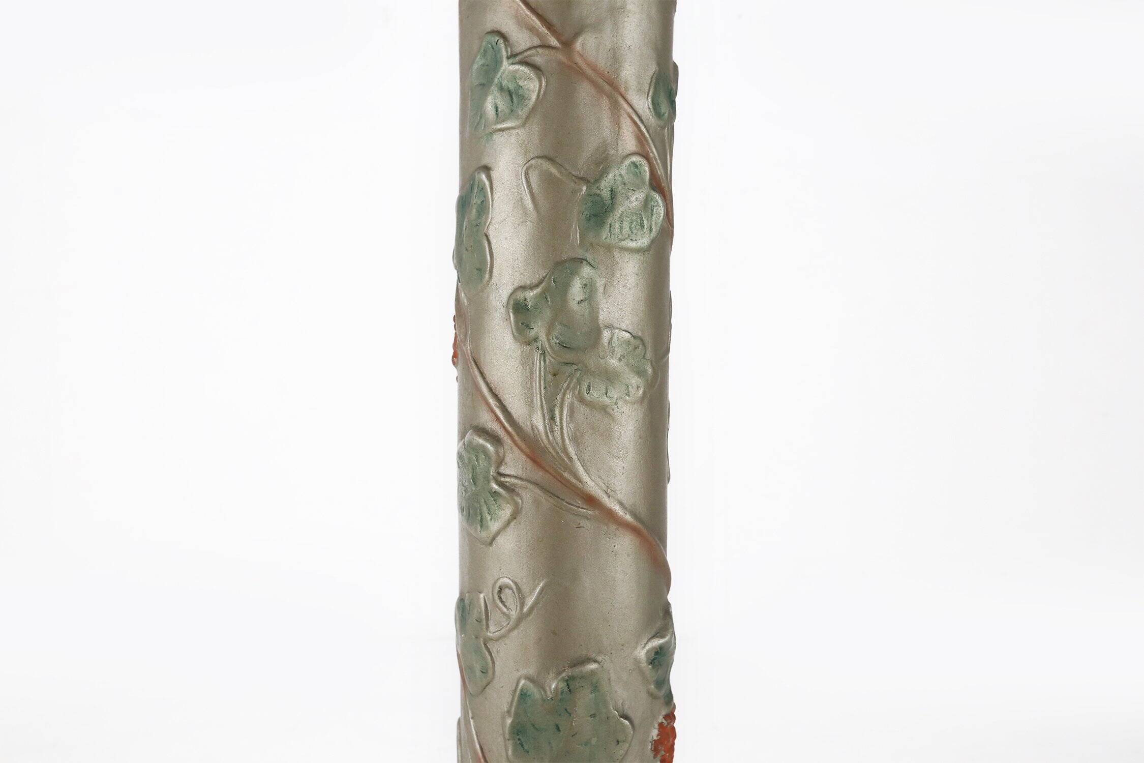 Art Nouveau console or pied de stall in glazed plaster, 1920s