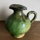 Provence 1950 jar in green glazed earthenware