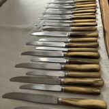 Set of 24 horn table knives