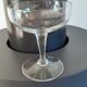 Set of 6 mismatched champagne glasses in crystal engraved years 50-60