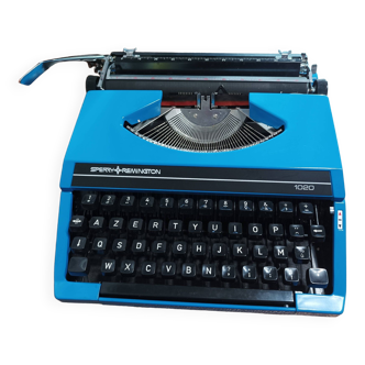 Sperry Remington 1020 deep blue typewriter Perfect condition