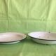 Set of 4 dishes tole enamelled white