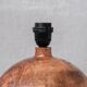 Wooden Mid-Century Circular French Table Lamp
