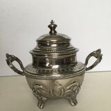 Silver metal tea service