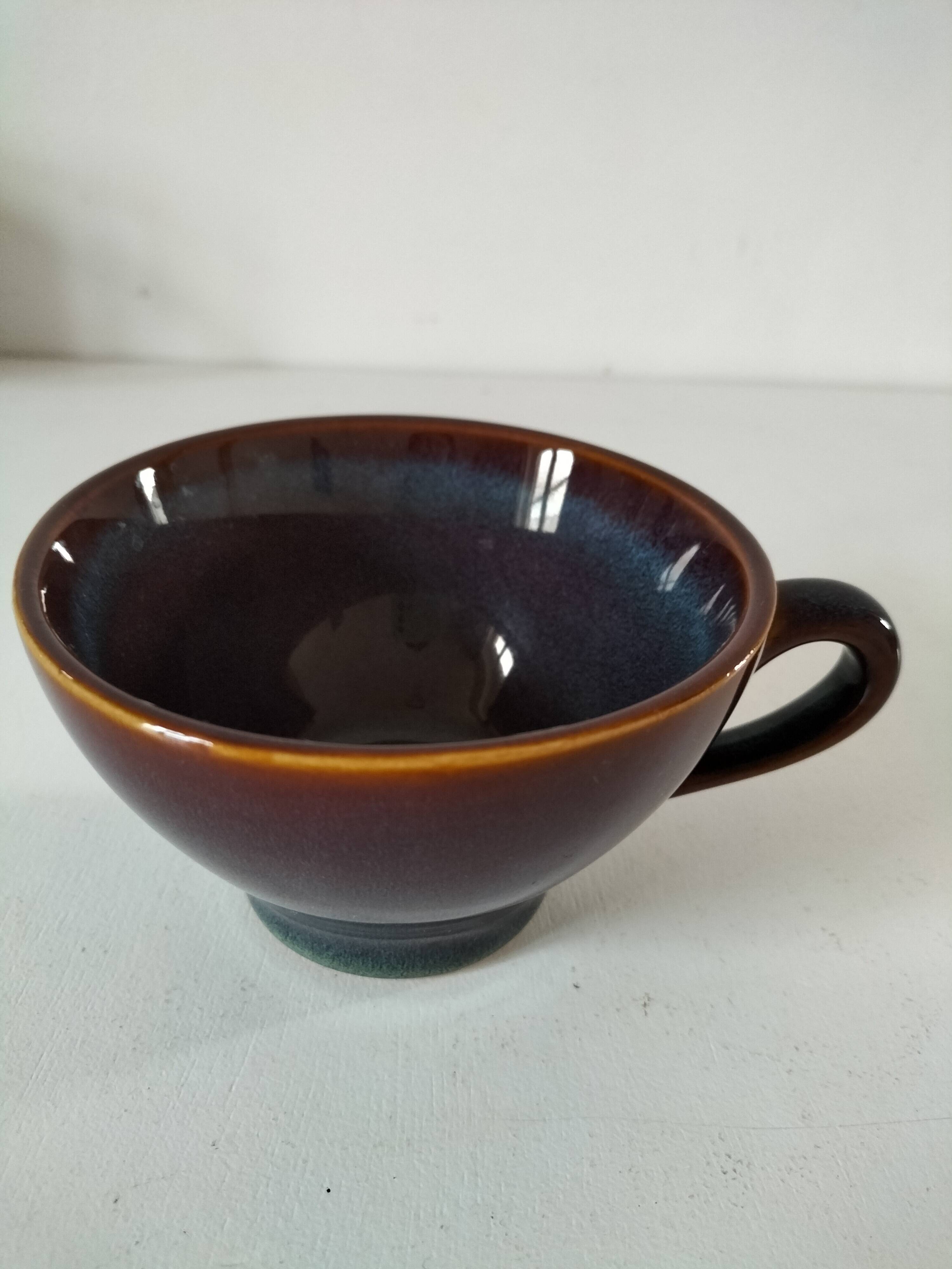 Speckled stoneware cup