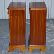 Vintage Georgian Style Walnut Bedside Tables, Set of 2