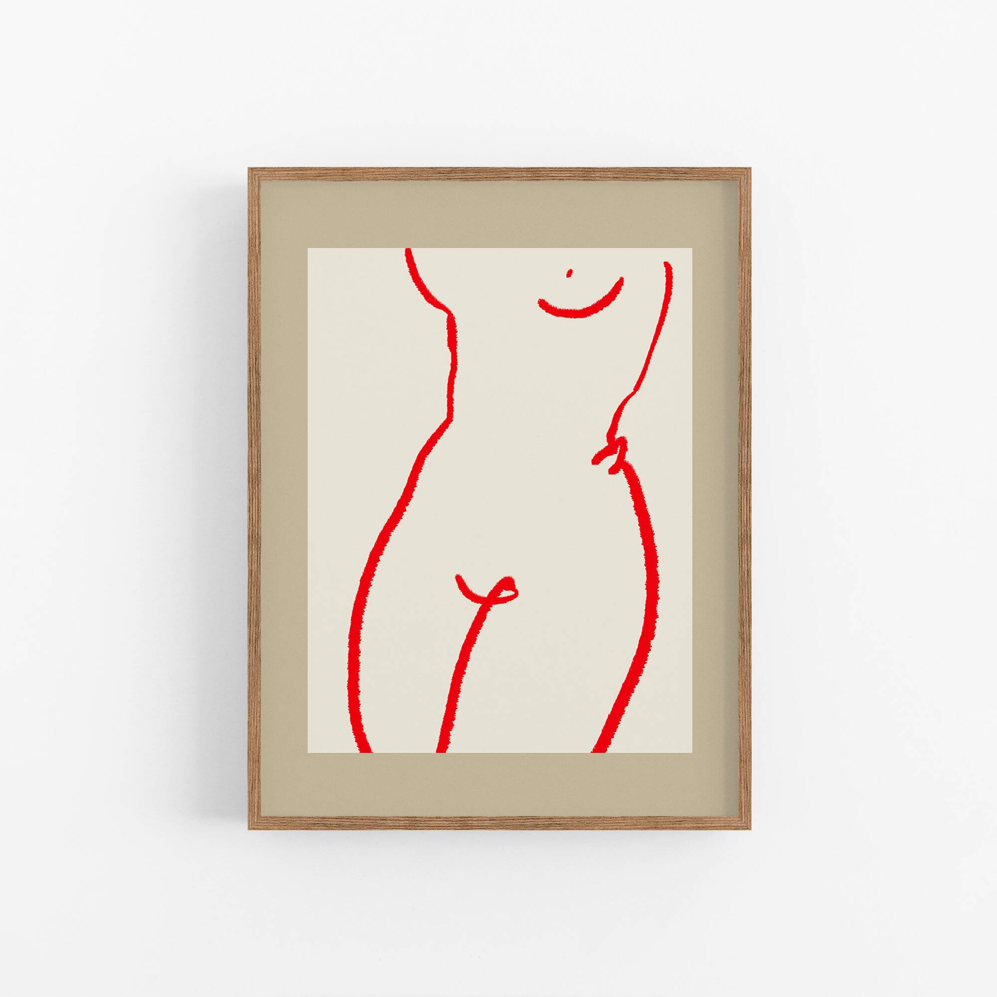 Female figure giclee art print, 50x70cm