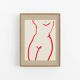 Female figure giclee art print, 50x70cm
