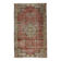 One-of-a-kind turkish handwoven vintage rug - rustic vintage charm 260x 158