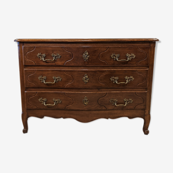 Louis XV oak chest of drawers