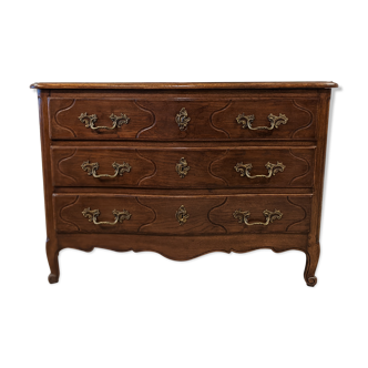 Louis XV oak chest of drawers