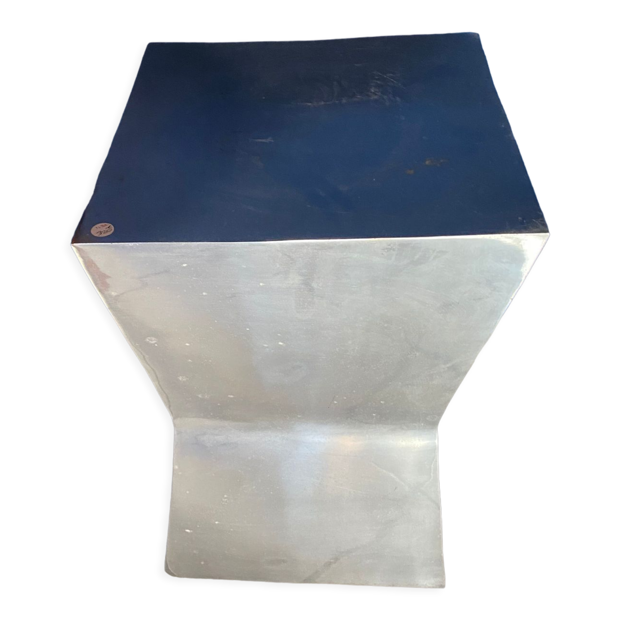 Tabouret en chrome design 1980s