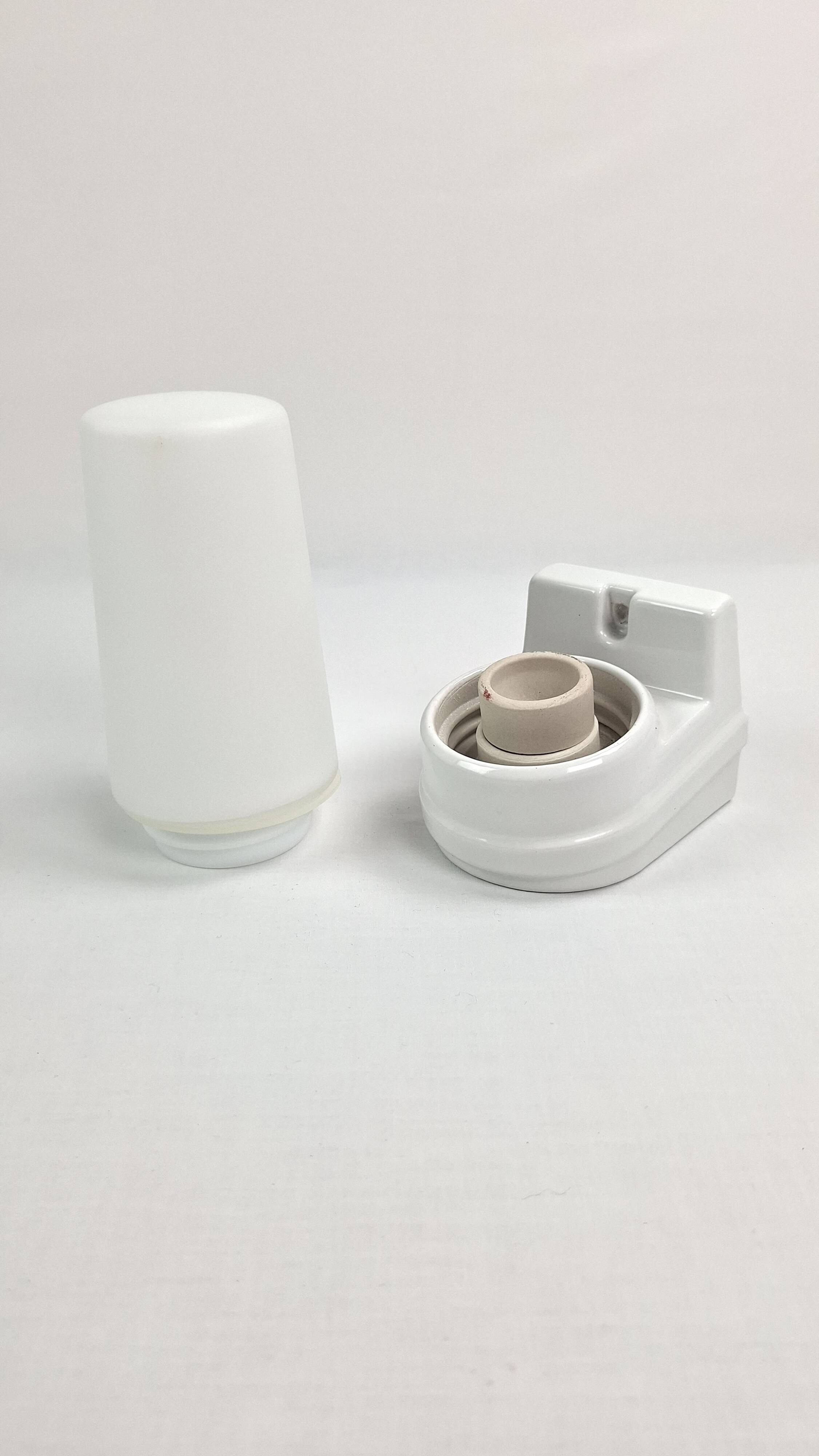 Vintage ceramic IFO wall light bathroom bedside Midcentury